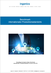 Titelseite Studie Benchmark internationaler Produktionsstandorte 2017